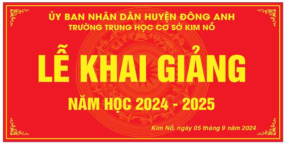LỄ KHAI GIẢNG NĂM HỌC 2024 - 2025