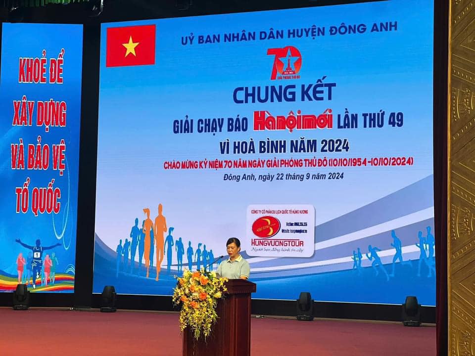 Trường THCS Kim Nỗ tham gia Chung kết giải chạy báo "HÀ NỘI MỚI" vì hoà bình lần thứ 49 huyện Đông Anh diễn ra sáng nay 22/9/2024