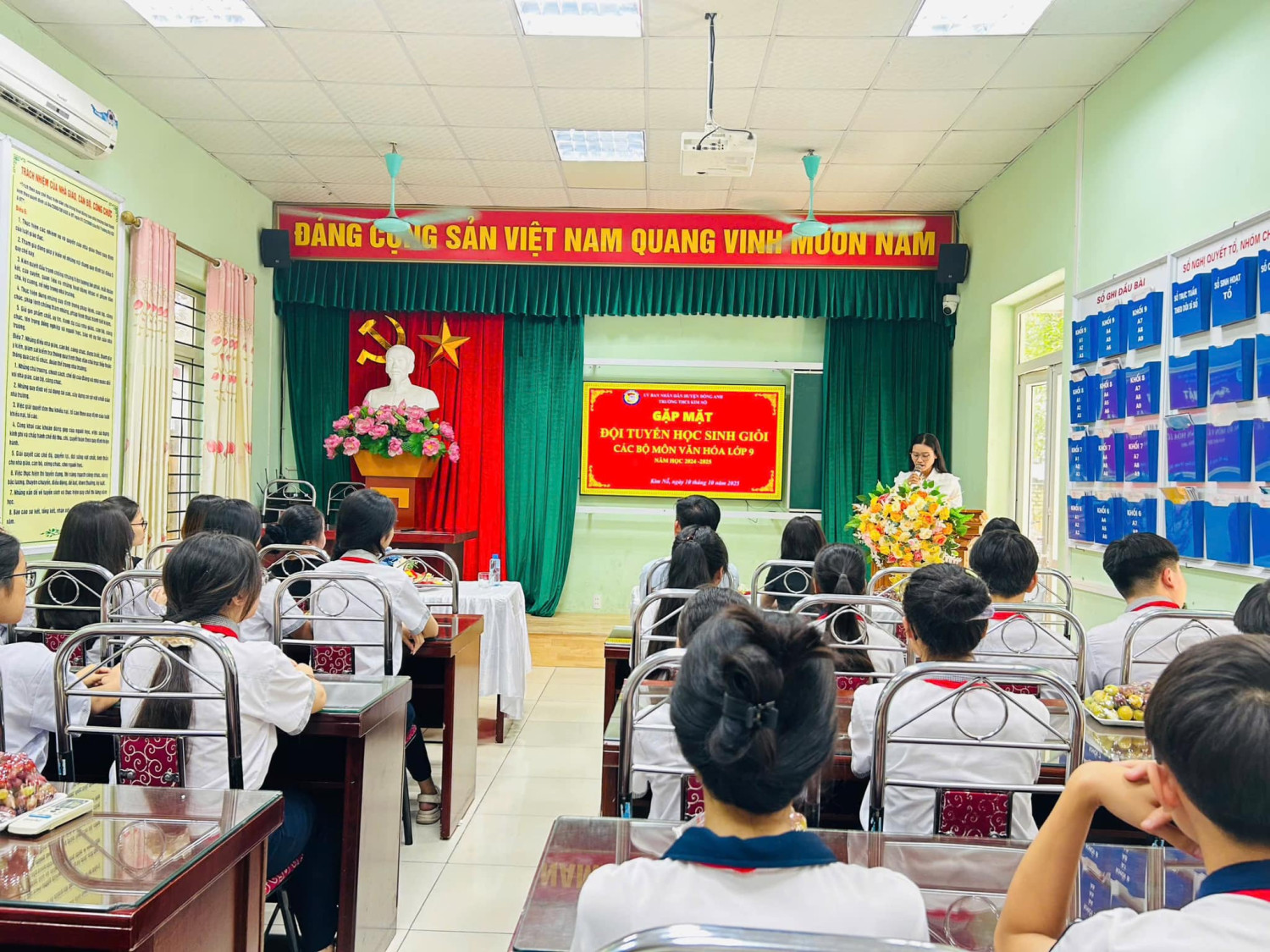 GẶP MẶT ĐỘI TUYỂN DỰ THI HỌC SINH GIỎI CÁC BỘ MÔN VĂN HOÁ LỚP 9 CẤP HUYỆN NĂM HỌC 2024 - 2025