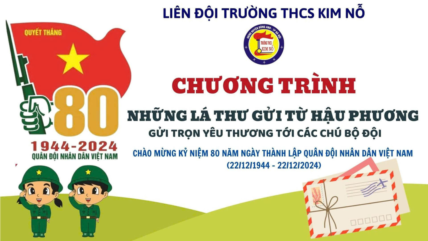 CHƯƠNG TRÌNH: NHỮNG LÁ THƯ TỪ HẬU PHƯƠNG - GỬI TRỌN YÊU THƯƠNG TỚI CÁC CHÚ BỘ ĐỘI