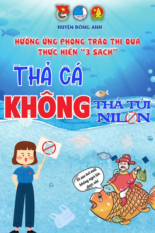 THẢ CÁ KHÔNG THẢ TÚI NILON – HƯỞNG ỨNG PHONG TRÀO THI ĐUA THỰC HIỆN “ 3 SẠCH”