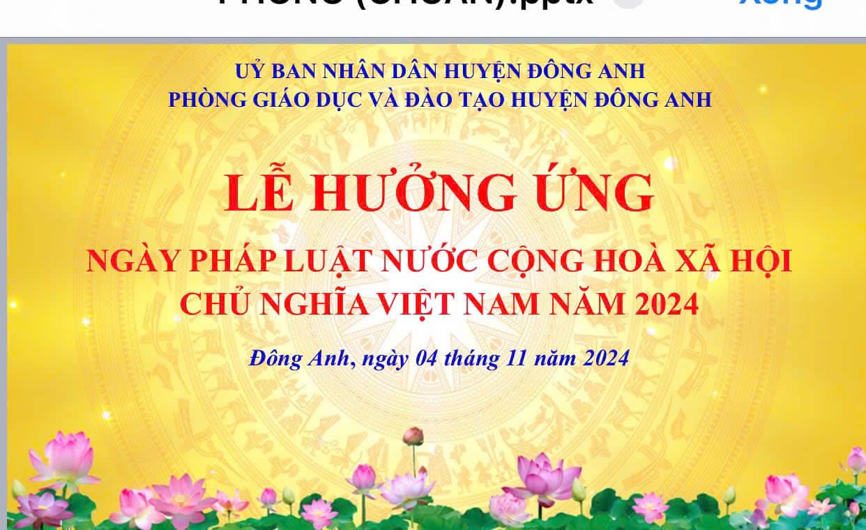 TUYÊN TRUYỀN HƯỞNG ỨNG NGÀY PHÁP LUẬT NƯỚC CHXHCN VIỆT NAM NĂM 2024